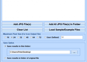 JPG To ICO Converter Software screenshot