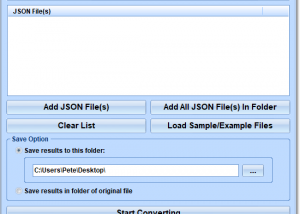 JSON To YAML Converter Software screenshot