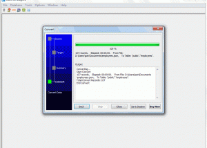 JsonToPostgres screenshot