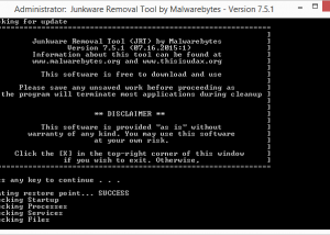 software - Junkware Removal Tool 8.1.4 screenshot