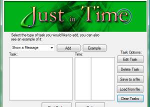 software - Just In Time 1.0.1 screenshot