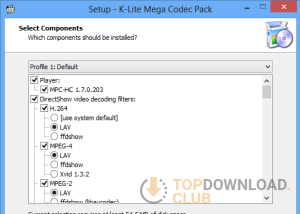 software - K-Lite Codec Pack 64-bit 18.2.0 screenshot