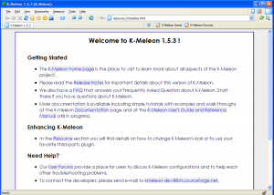 K-Meleon screenshot