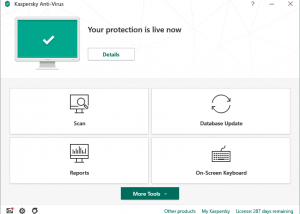 Kaspersky Anti-Virus screenshot