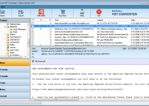 Kdetools PST Converter screenshot