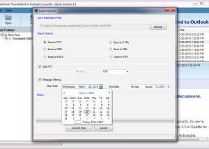 software - KDETools Thunderbird to Outlook 1.0 screenshot