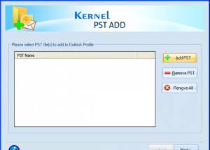 software - Kernel for PST ADD 12.07.01 screenshot