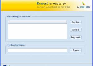 Kernel for Word to PDF screenshot