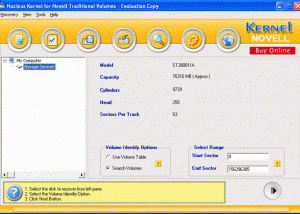 software - Kernel Novell - Data Recovery Software 4.03 screenshot