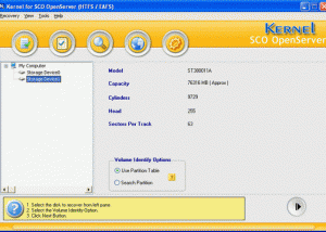 Kernel Recovery for SCO OpenServer screenshot