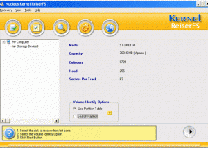 software - Kernel ReiserFS - Data Recovery Software 4.02 screenshot