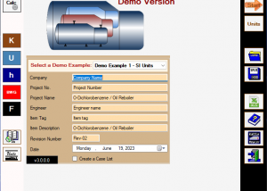 Full Kettle Reboiler Design screenshot