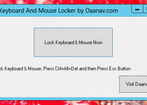 software - Keyboard and Mouse Locker 1.0 screenshot