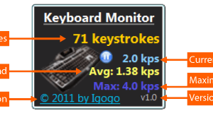 Keyboard Monitor screenshot