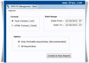 Keyboard Monitoring Software screenshot