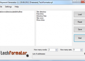 Keyword Generator screenshot