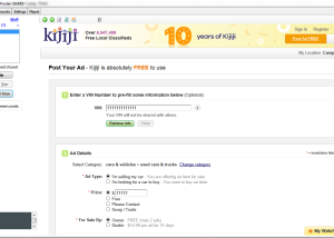 Kijiji/Ebay Auto Poster screenshot