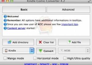 software - Kindle Comic Converter 6.0.0 screenshot