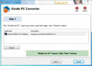 software - Kindle PC Converter 4.3.1 screenshot