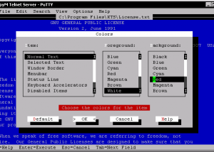 software - KpyM Telnet/SSH Server 1.19a screenshot