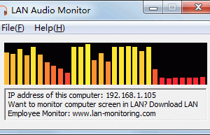 LAN Audio Monitor screenshot