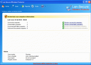 software - Lan-Secure Wireless Protector Enterprise 4.8 screenshot