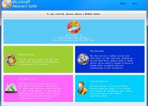 Lazesoft Recovery Suite Home screenshot