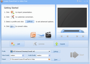 software - Leawo PowerPoint to Video Free 2.8.0.0 screenshot