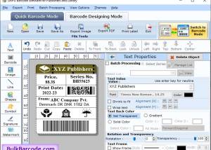 software - Library Book Barcode Creator 2.8 screenshot