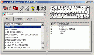 software - LingvoSoft Basic Dictionary English <-> Turkish for Windows 2.1.28 screenshot