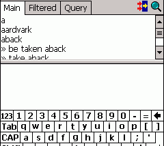 LingvoSoft Dictionary English <-> Japanese (Kana) for Pocket PC screenshot