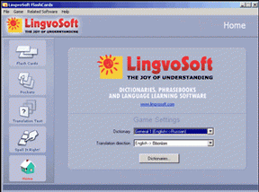 LingvoSoft FlashCards English <-> Estonian for Windows screenshot