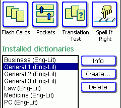 software - LingvoSoft FlashCards English <-> Lithuanian for Pocket PC 1.3.20 screenshot