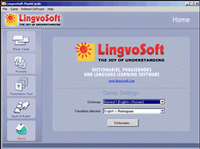 LingvoSoft FlashCards English <-> Portuguese for Windows screenshot