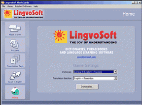 LingvoSoft FlashCards English <-> Romanian for Windows screenshot