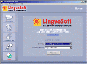 LingvoSoft FlashCards English <-> Slovak for Windows screenshot