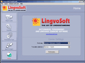 LingvoSoft FlashCards German <-> Czech for Windows screenshot