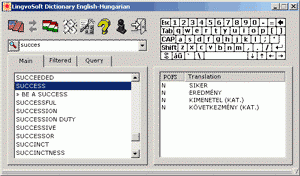 software - LingvoSoft Gold Dictionary English <-> Hungarian for Windows 2.1.28 screenshot