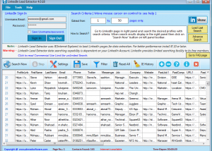 LinkedIn Lead Extractor screenshot