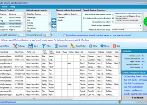 software - LinkedIn Missing Data Extractor 3.1.14 screenshot