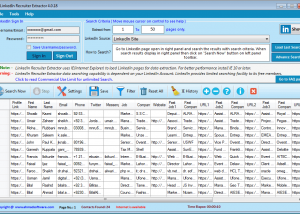 software - Linkedin Recruiter Extractor 4.0.18 screenshot