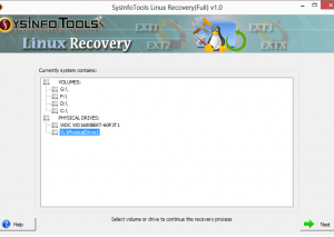 Linux Data Recovery screenshot