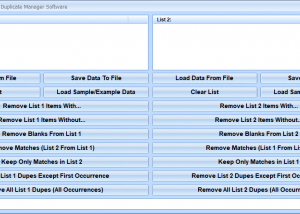 software - List Remove, Compare & Duplicate Manager Software 7.0 screenshot