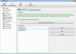 software - Local SMTP Relay Server 5.26.0.93 screenshot