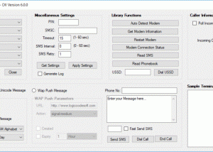 Logiccode GSM SMS ActiveX Dll screenshot