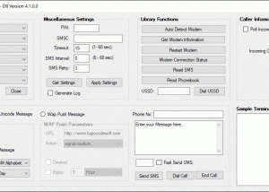software - Logiccode GSM SMS.Net Library 4.1 screenshot
