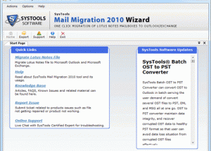 software - Lotus Notes Conversion to Exchange 3.1 screenshot