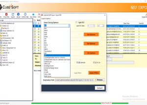 Lotus Notes to Office 365 screenshot