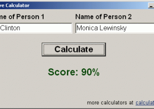 Love Calculator screenshot