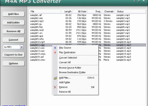 M4A MP3 Converter screenshot